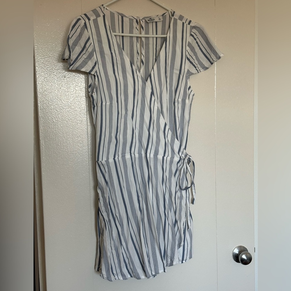 Hollister Striped Wrap Romper